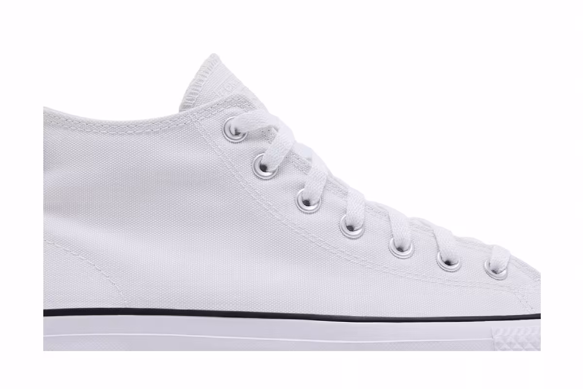 Converse Chuck Taylor All Star Pro Mid White Black, view 3