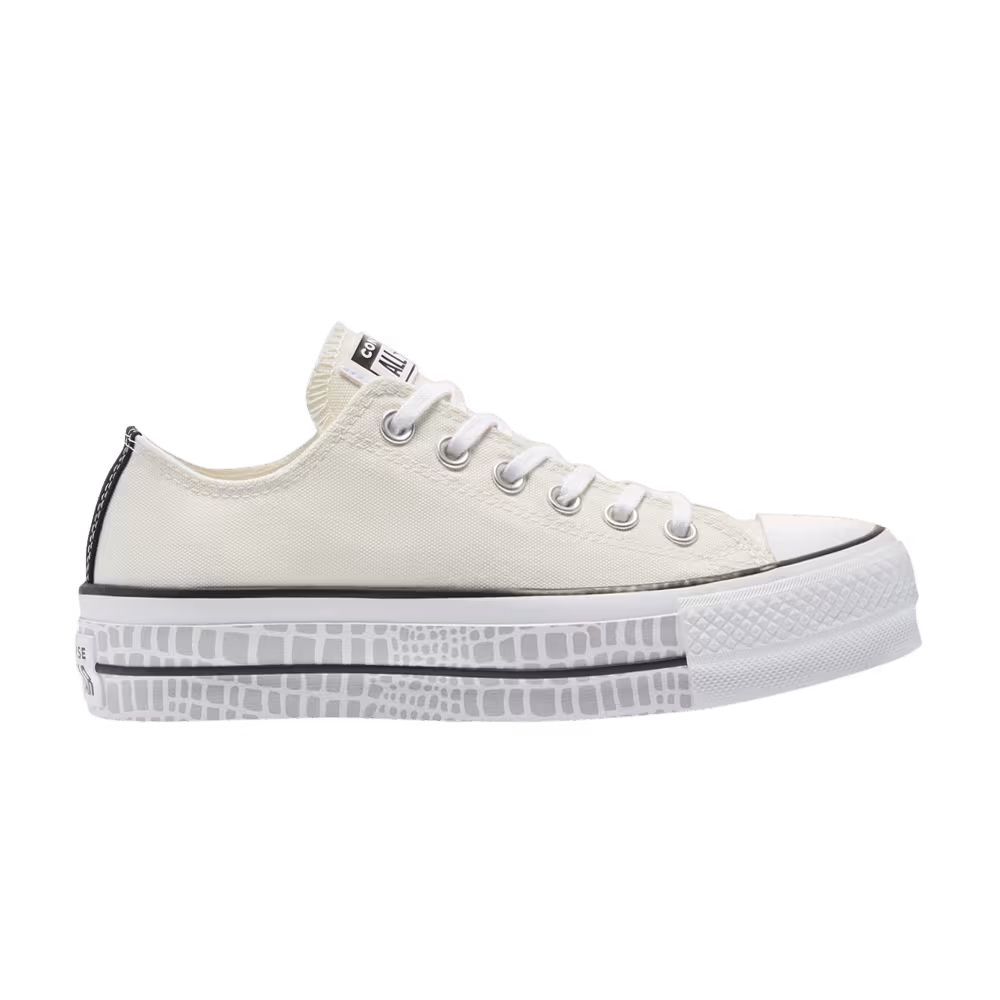 Converse Women's Chuck Taylor All Star Platform Low Digital Daze - Crocodile Print