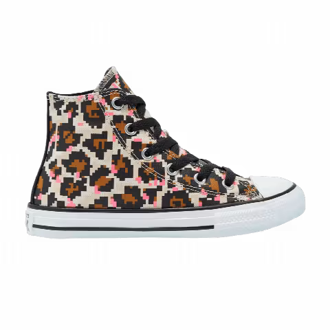 Converse Chuck Taylor All Star High GS '8-Bit Leopard Print'