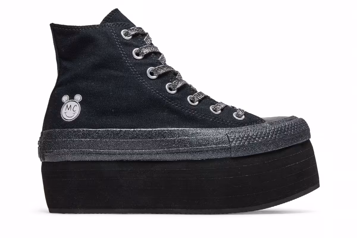 Miley Cyrus x Converse Women's Chuck Taylor All Star Platform Hi Black, view 2