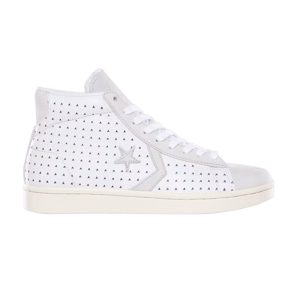 Ace Hotel x Converse Pro Leather Mid Perforated A Pattern - White