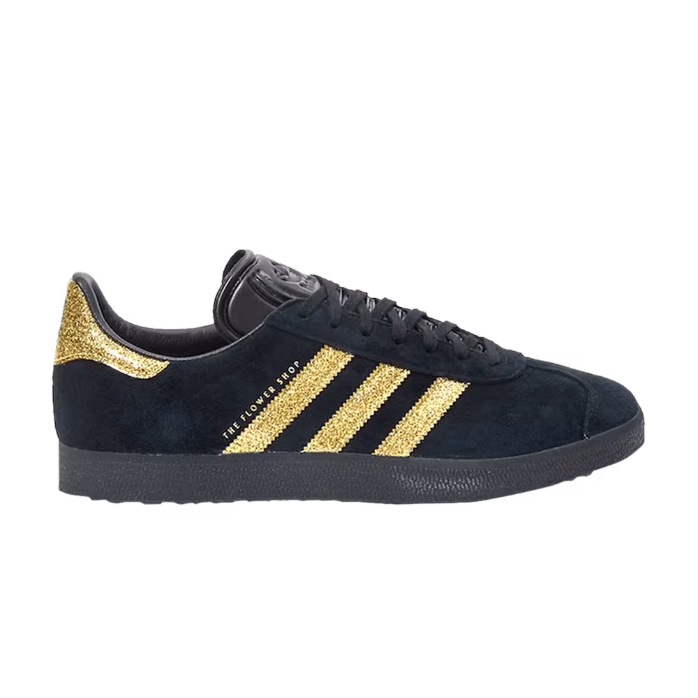 The Flower Shop x adidas Gazelle Black Gold