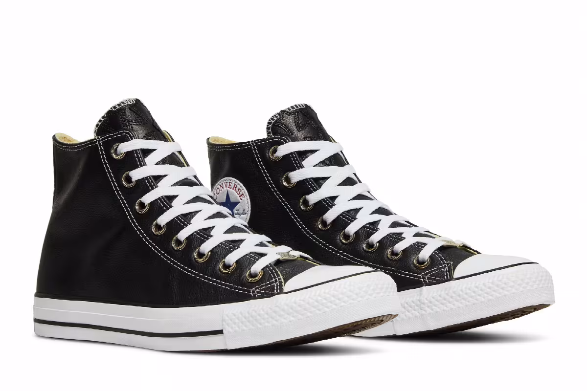 Chrome Hearts x Converse Chuck Taylor All Star Leather High Black, view 9