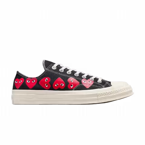 Comme des Garçons PLAY x Converse Chuck 70 Low 'Multi Heart - Black'