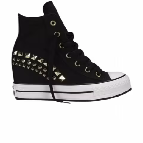 Converse Chuck Taylor All Star Platform Plus Wedge Hi 'Black'