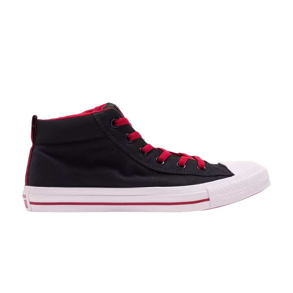 Converse Chuck Taylor All Star Street Mid Black Gym Red