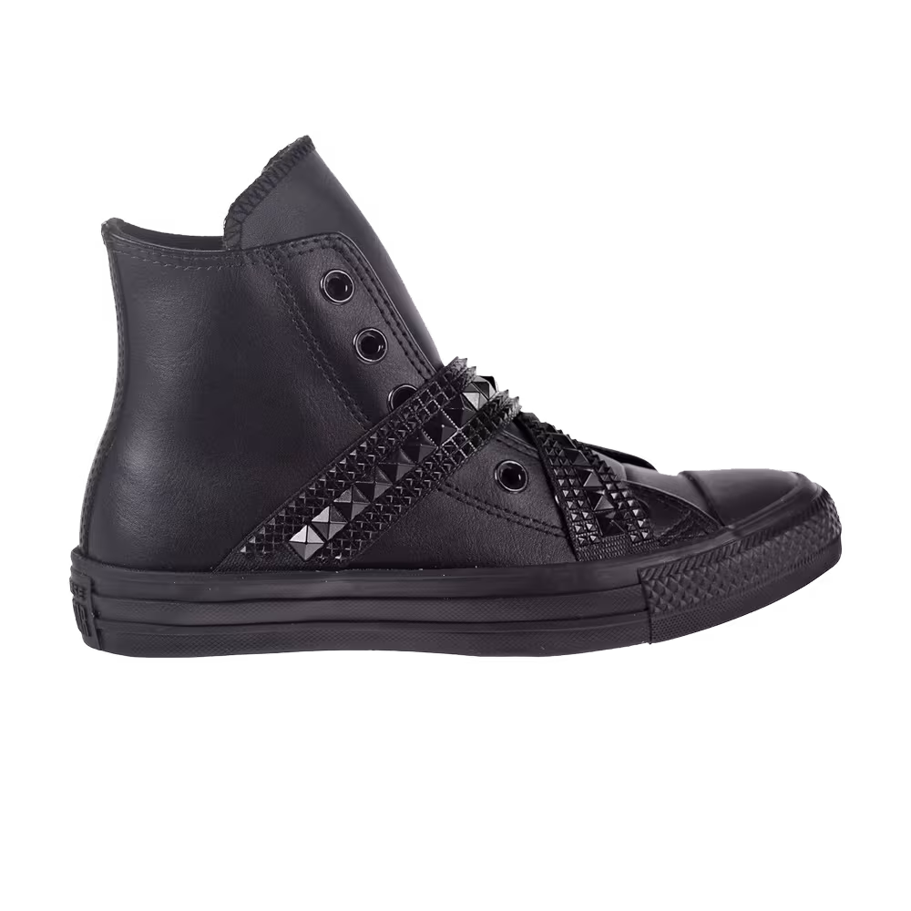 Converse Women's Chuck Taylor All Star Punk Strap Hi Triple Black