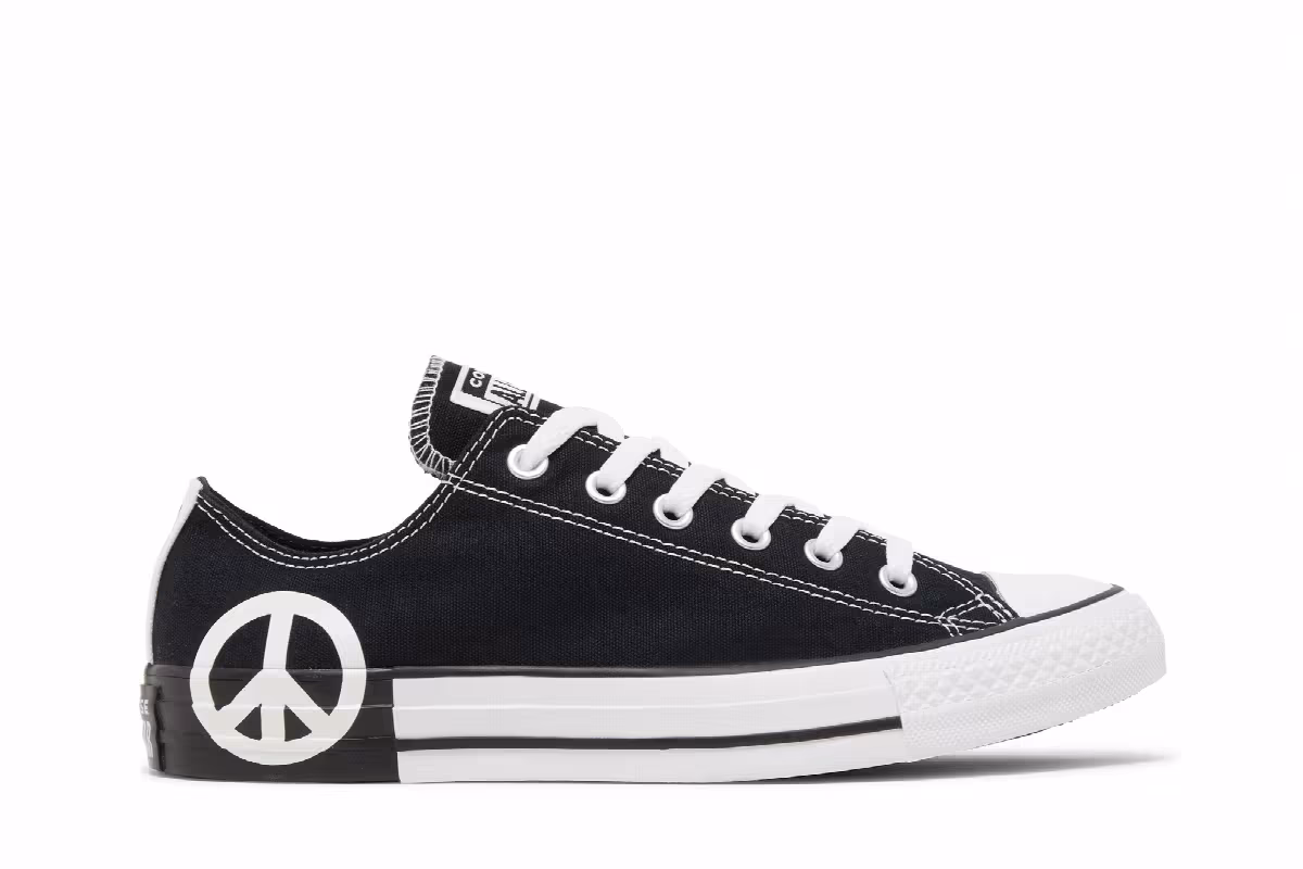 Converse Chuck Taylor All Star Low Seek Peace Logo, view 2