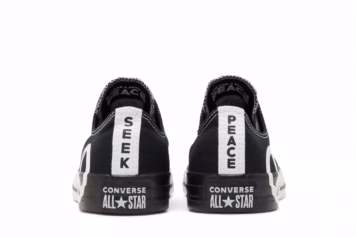 Converse Chuck Taylor All Star Low Seek Peace Logo, view 7
