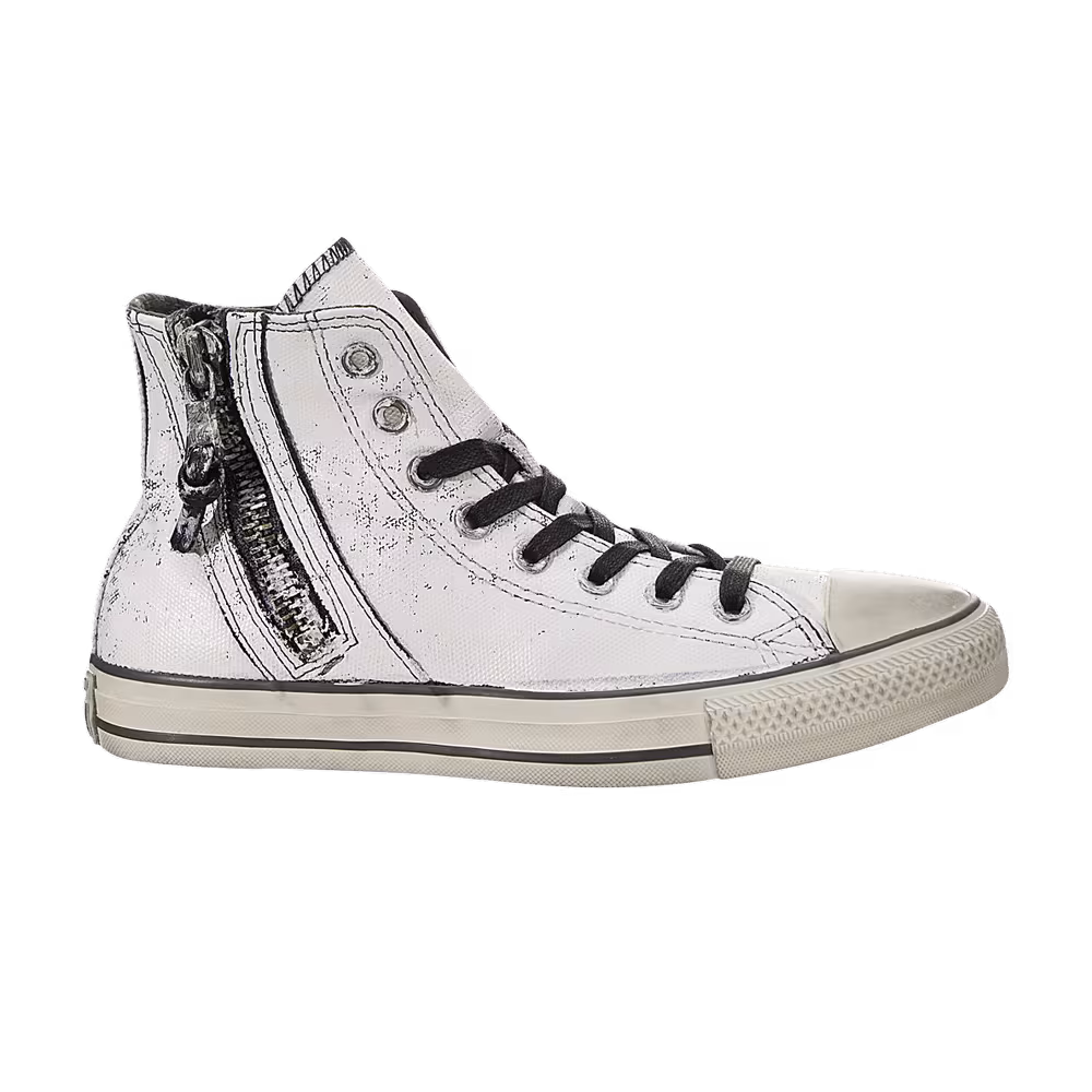 John Varvatos x Converse Chuck Taylor All Star Side Zip High Painted - Black Beluga