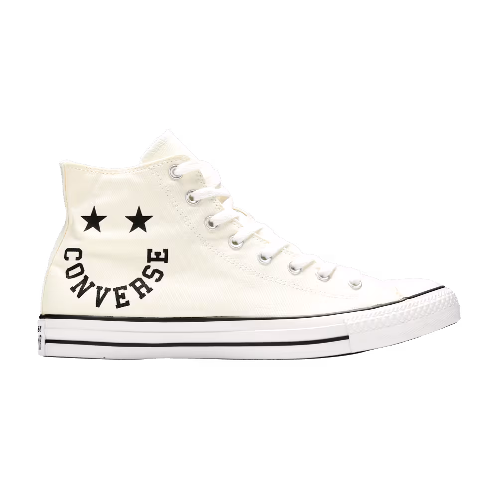 Converse Chuck Taylor All Star High Smiley - Egret