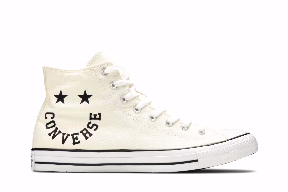 Converse Chuck Taylor All Star High Smiley - Egret, view 2