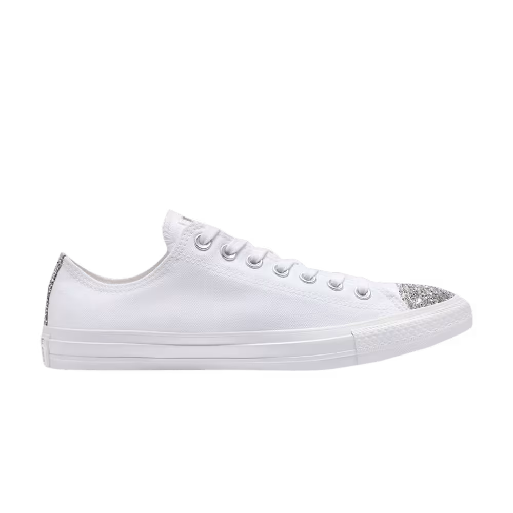 Converse Chuck Taylor All Star Low White Glitter Toe