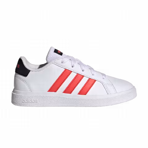 Adidas Grand Court Lace-Up J 'White Bright Red'