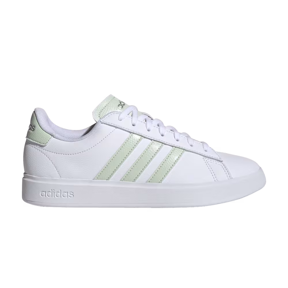 Adidas Women's Grand Court 2.0 White Linen Green