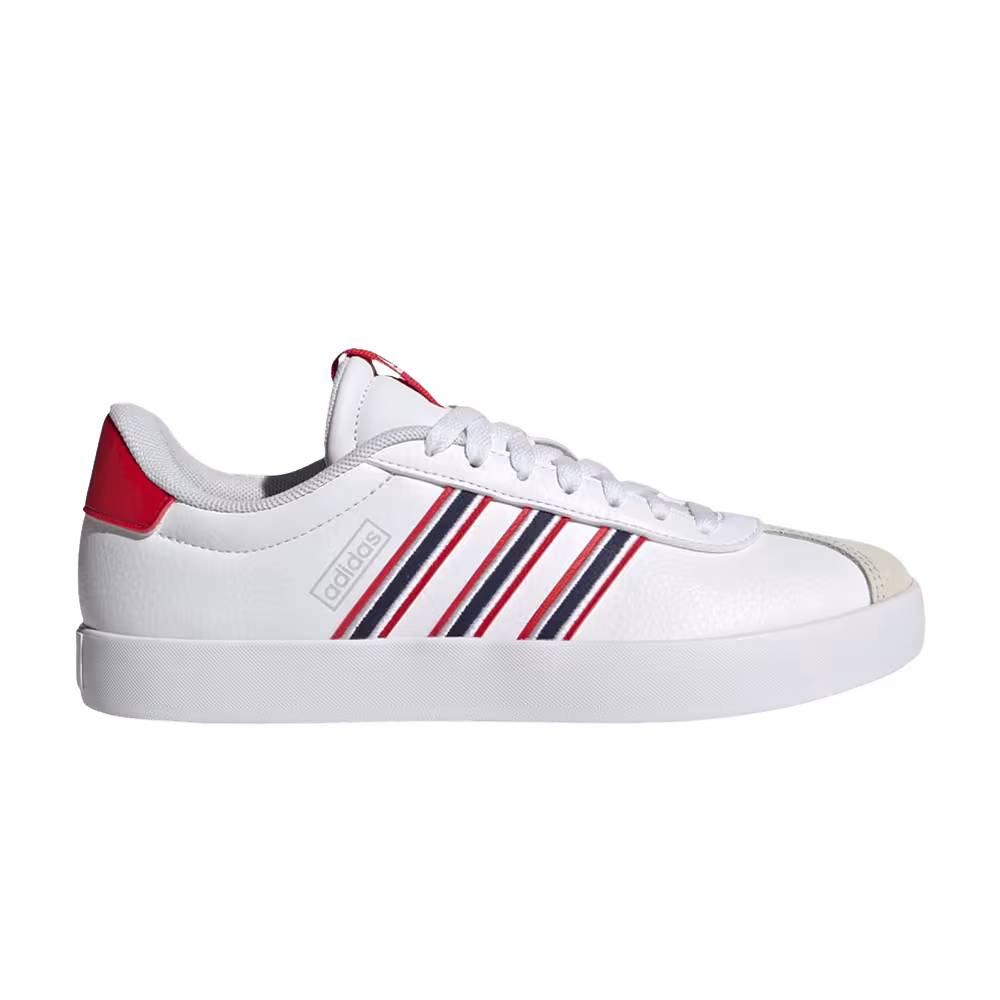 Adidas Women's VL Court 3.0 White Navy Scarlet