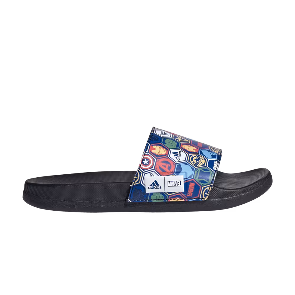 Marvel x adidas Adilette Comfort Slide J Avengers Badges