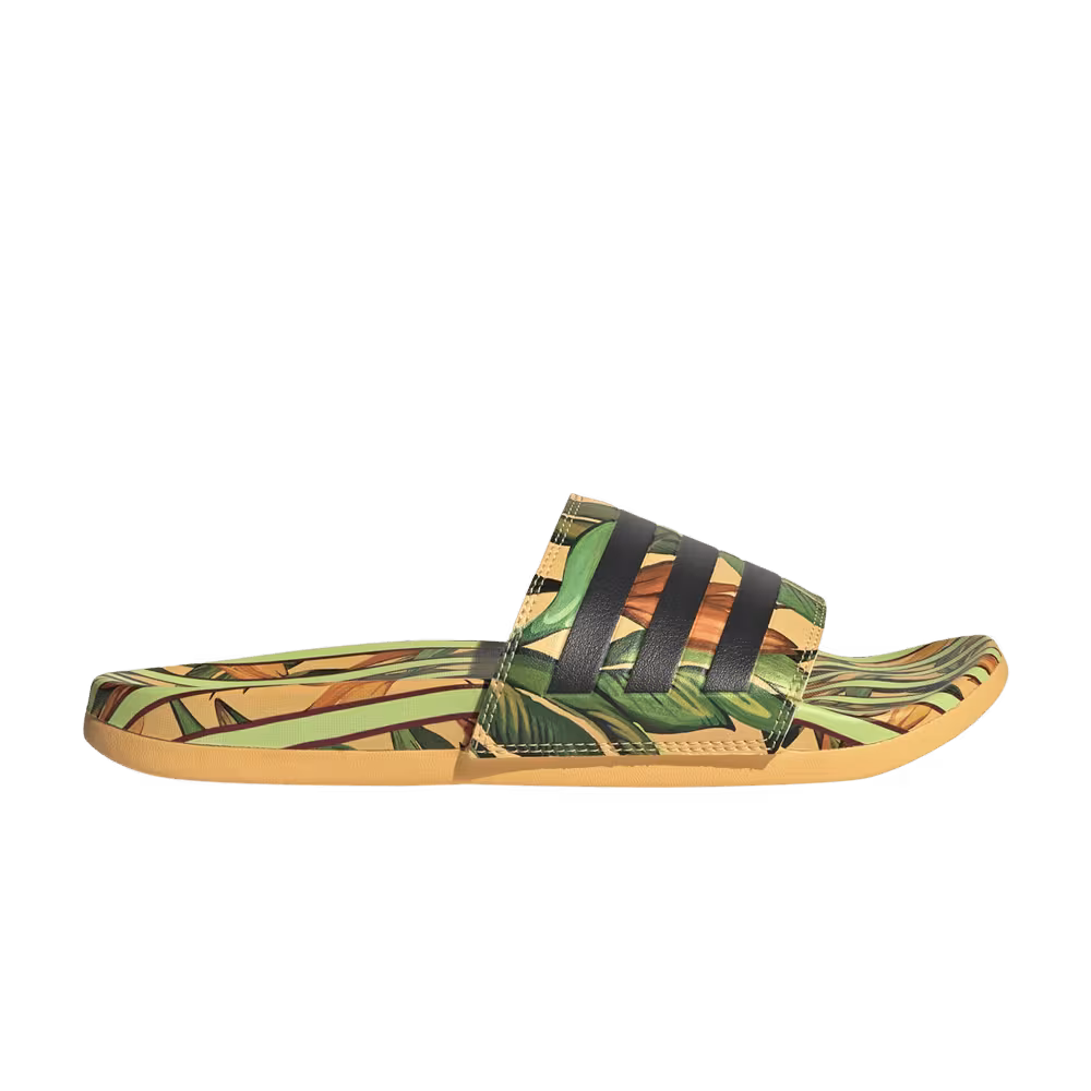 Adidas Women's Adilette Comfort Sandal Semi Spark Tropical Print