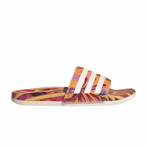 Adidas Wmns Adilette Comfort Sandal 'Bright Orange Tropical Print'