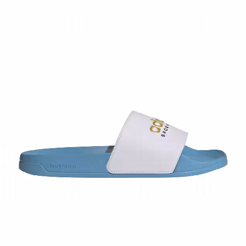 Adidas Adilette Shower Slide 'Team Light Blue White Matte Gold'