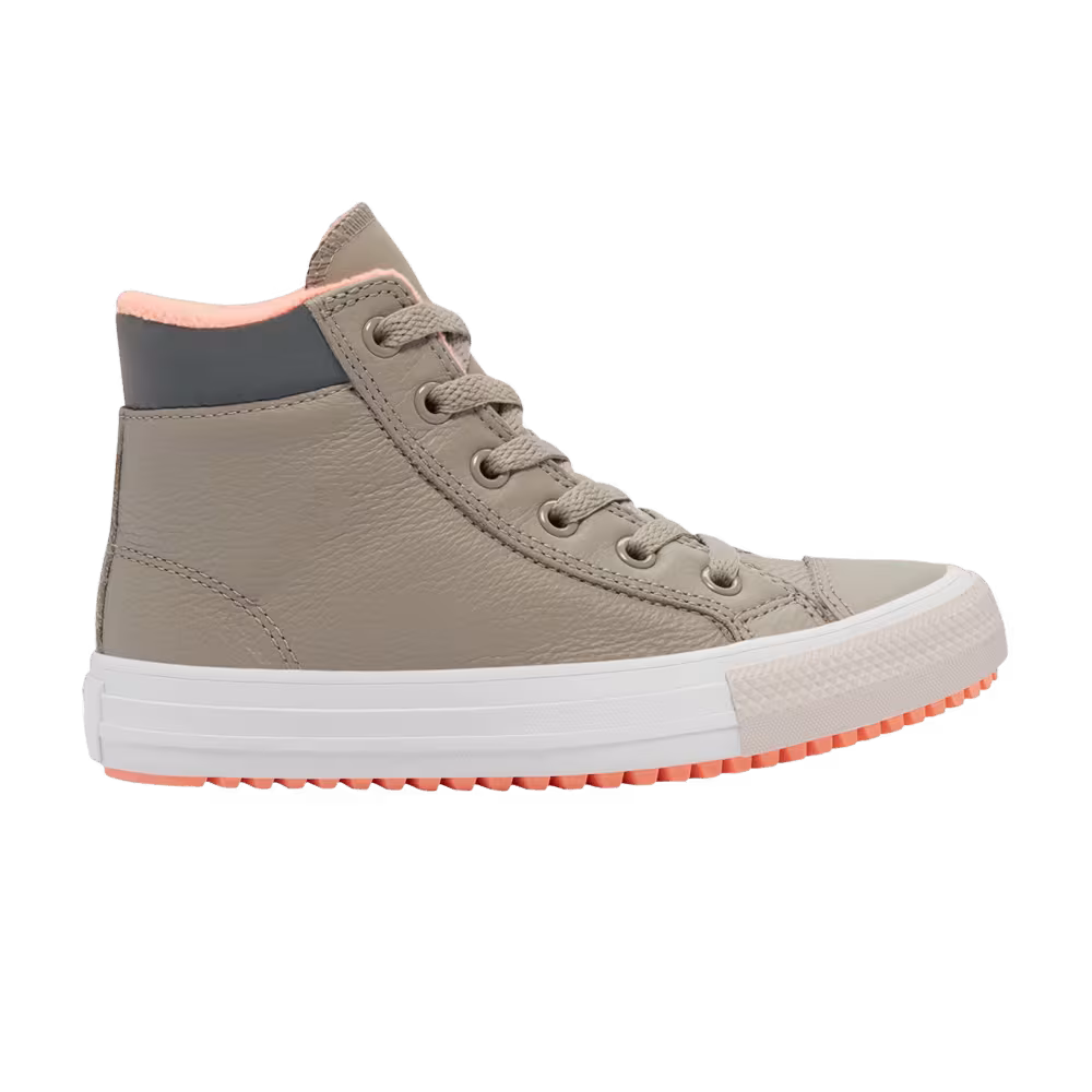 Converse Chuck Taylor All Star Winter Leather High Obsidian Peach