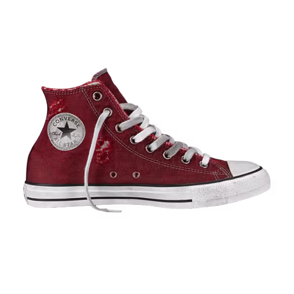 Converse Chuck Taylor All Star Hi Destroyed Denim Red