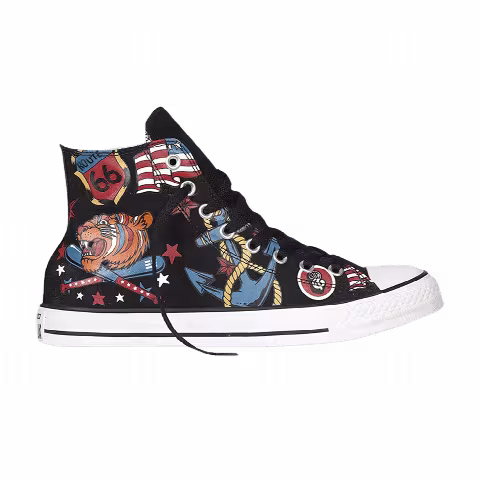 Converse Chuck Taylor All Star High 'Cartoon Graffiti American - Black'