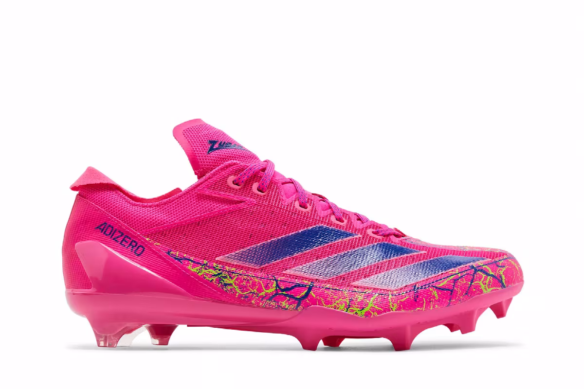 Zubaz x adidas Adizero Electric Shock Pink, view 2