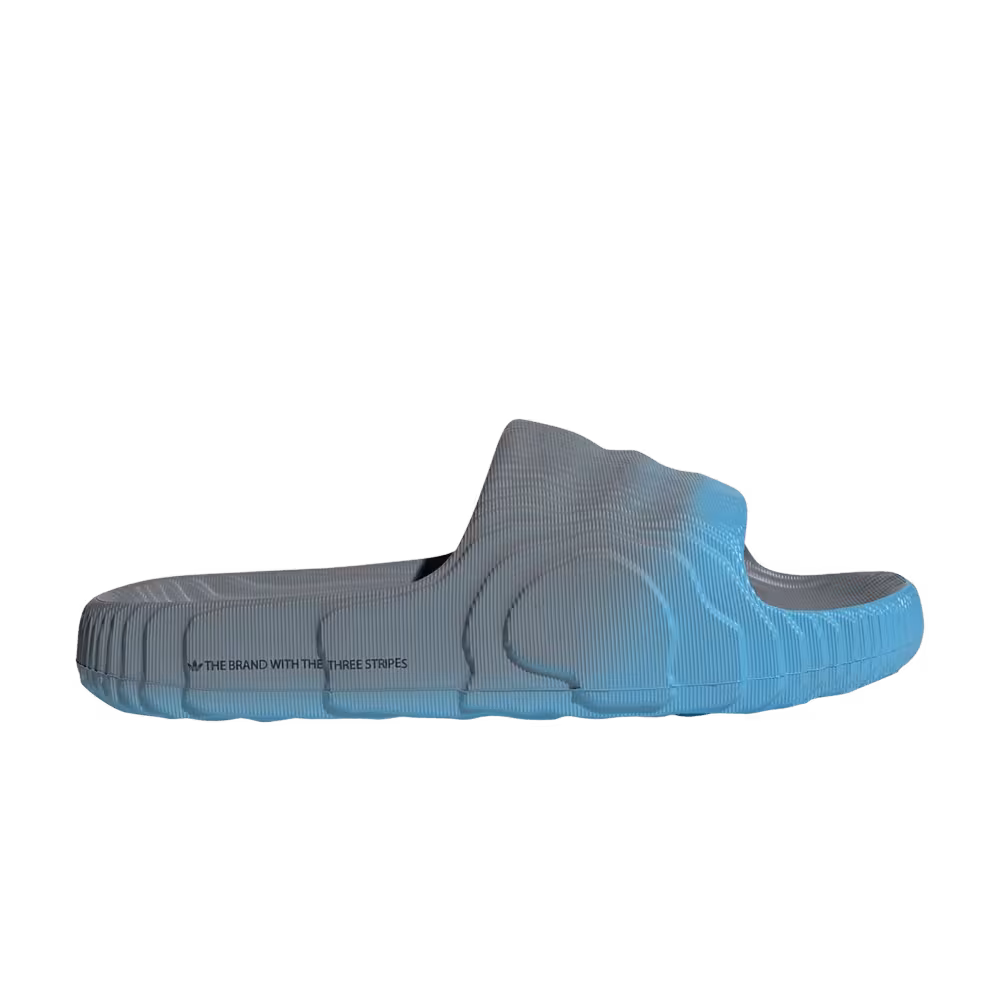 Adidas Adilette 22 Slide Grey Semi Blue Burst