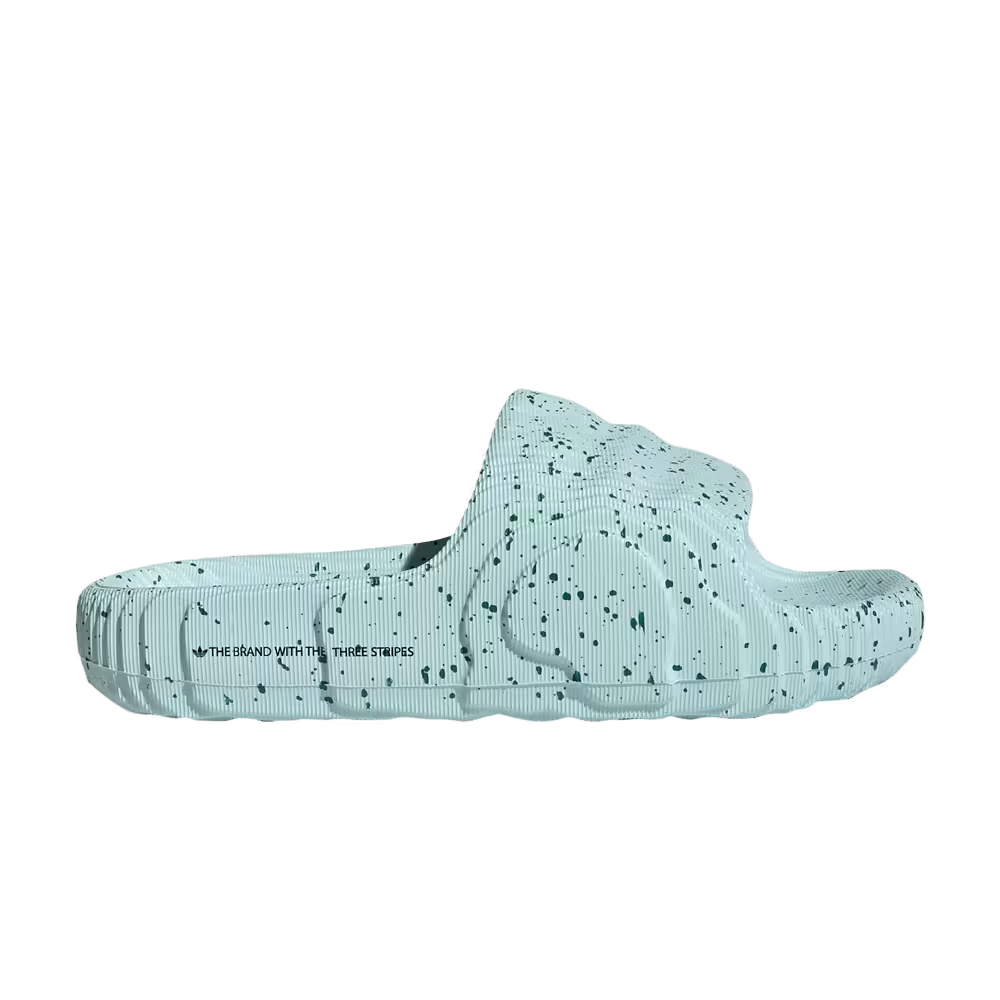 adidas Women's Adilette 22 Slide Semi Flash Aqua Speckled