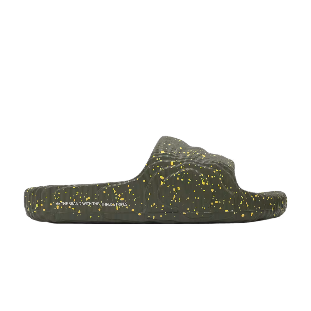 Adidas Adilette 22 Slide Olive Strata Spark Speckled