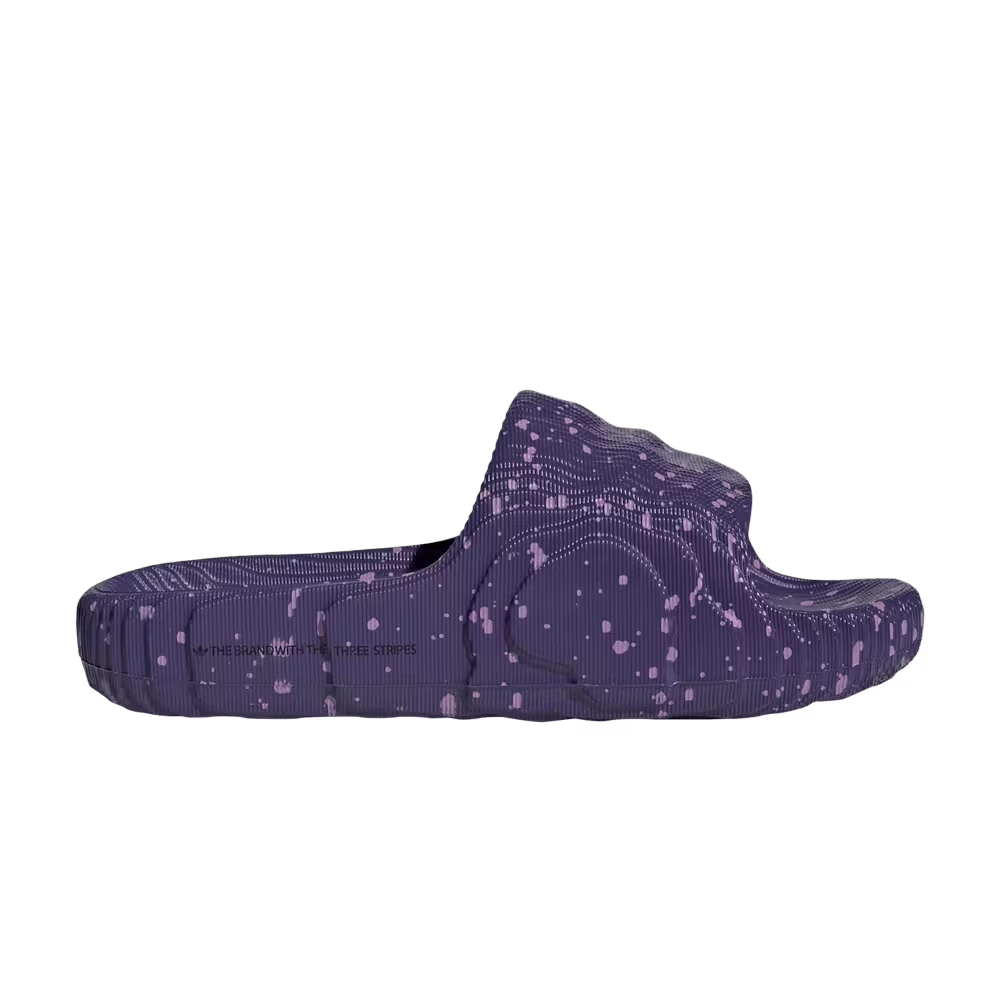 adidas Women's Adilette 22 Slide Collegiate Purple Speckled