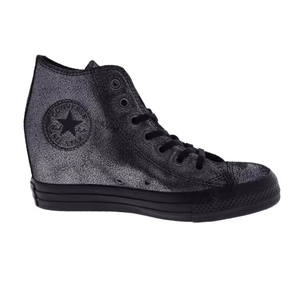 Converse Women's Chuck Taylor All Star Lux Wedge Silver Black