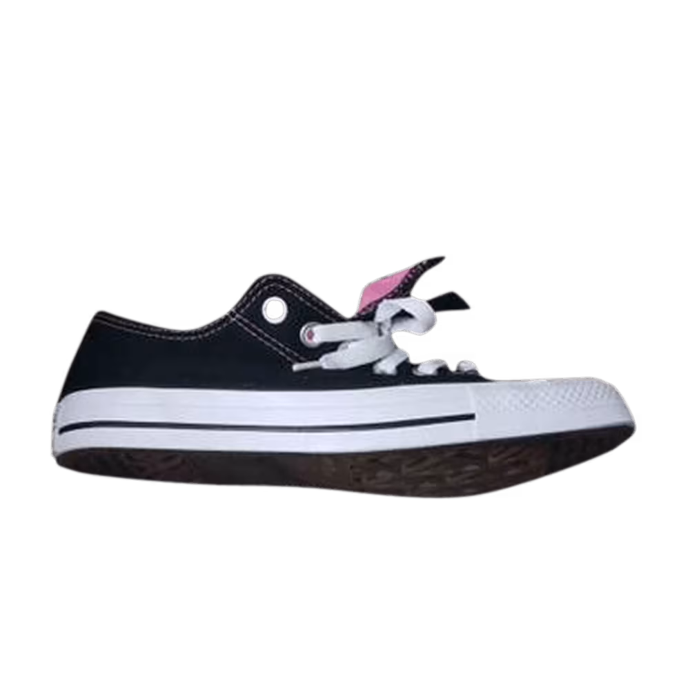 Converse Women's Chuck Taylor All Star Double Tongue Black Pink Plaid
