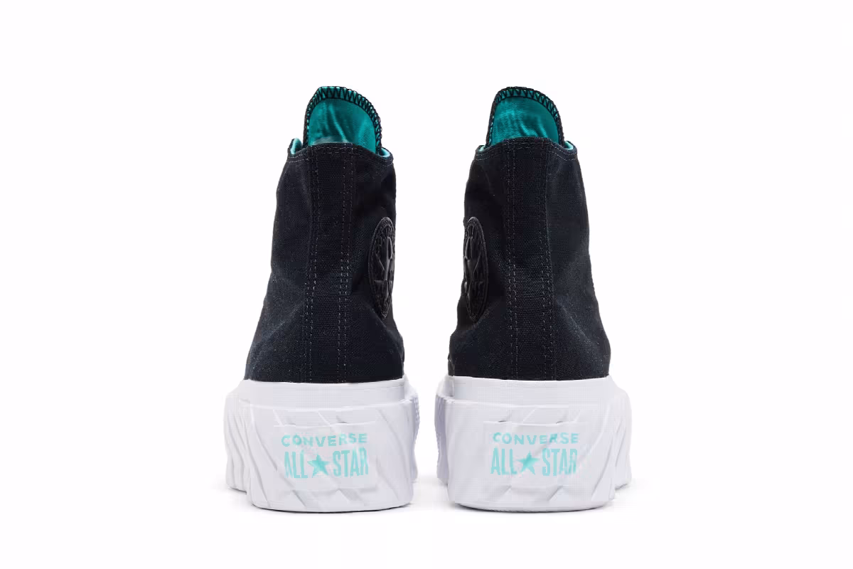 Converse Women's Chuck Taylor All Star Lift 2X High Surface Fusion - Black, view 7
