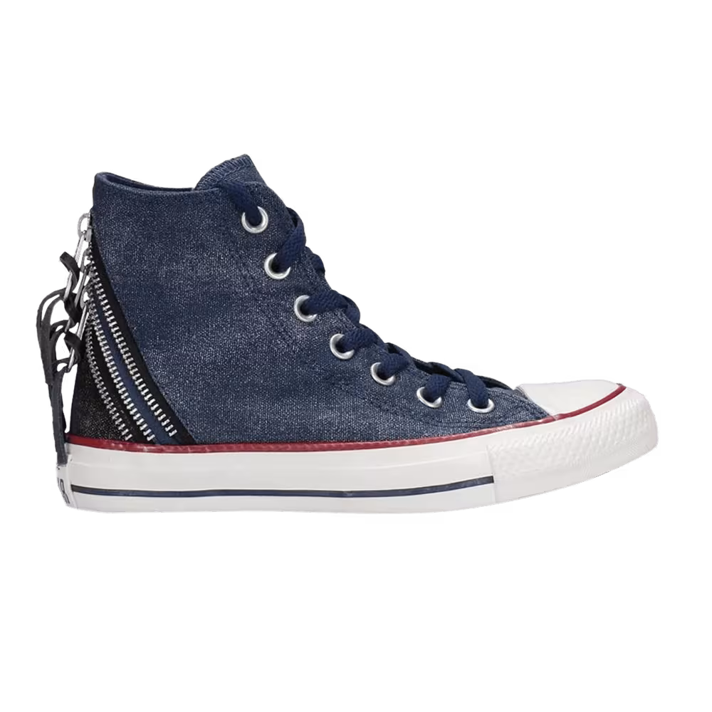 Converse Women's Chuck Taylor Tri Zip High Navy