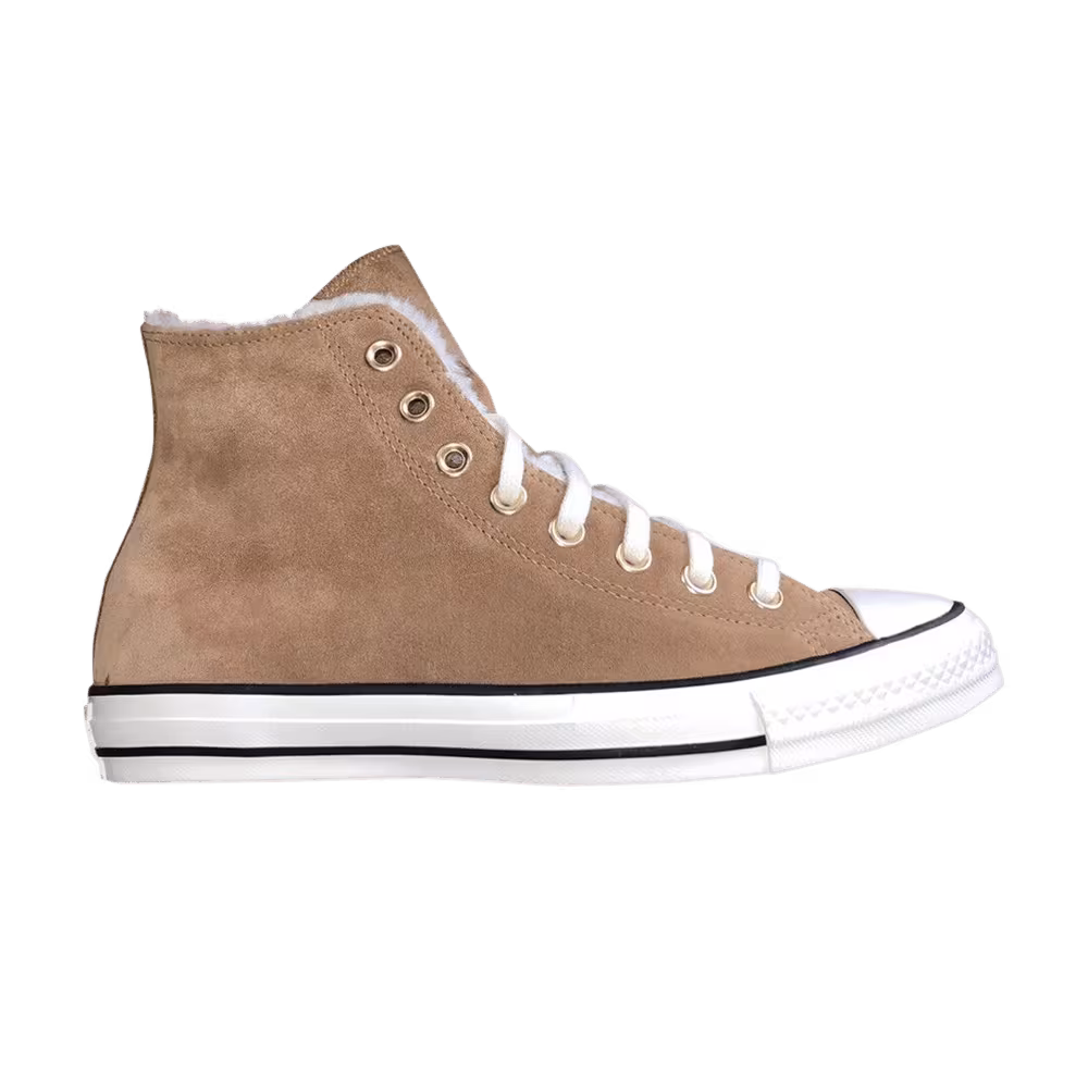 Converse Women's Chuck Taylor All Star High Faux Fur - Tan