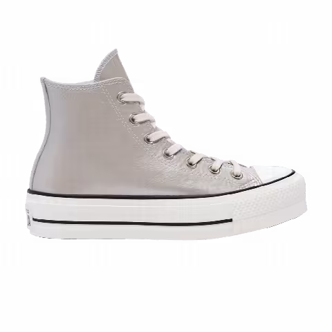 Converse Wmns Chuck Taylor All Star Metallic Classics Platform High 'Silver Egret'