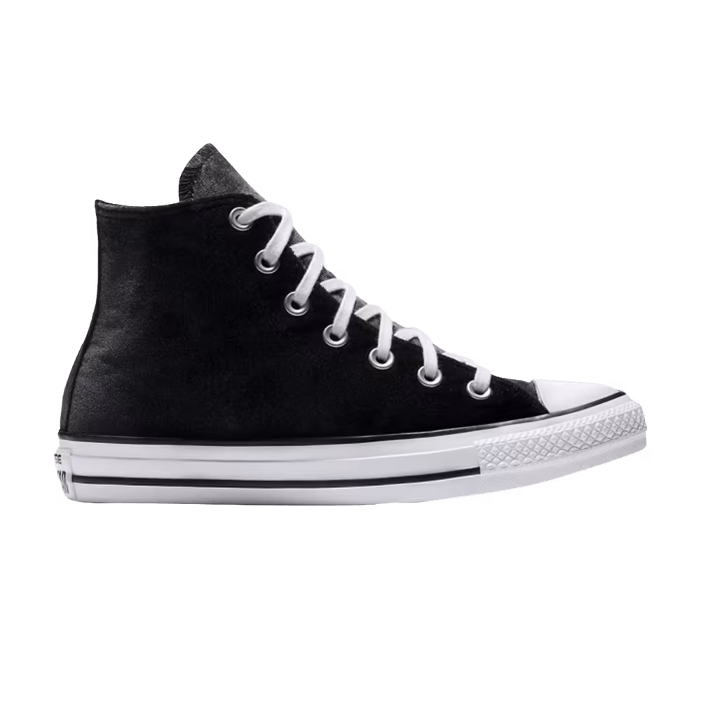 Converse Women's Chuck Taylor All Star Velvet High Black