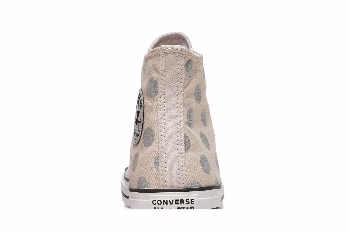 Converse Women's Chuck Taylor All Star High Glitter Polka Dots, view 8