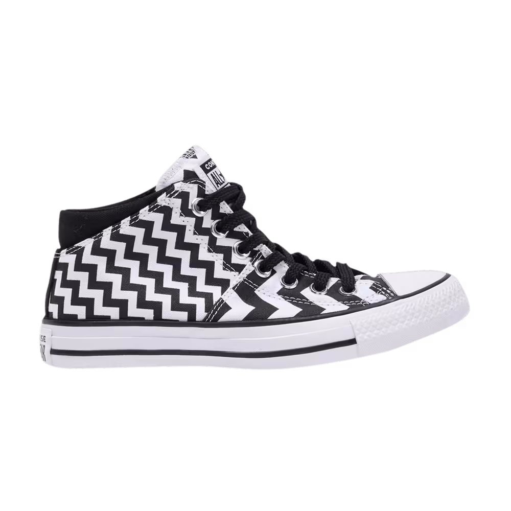Converse Women's Chuck Taylor All Star Madison Mid Zigzag - Black White