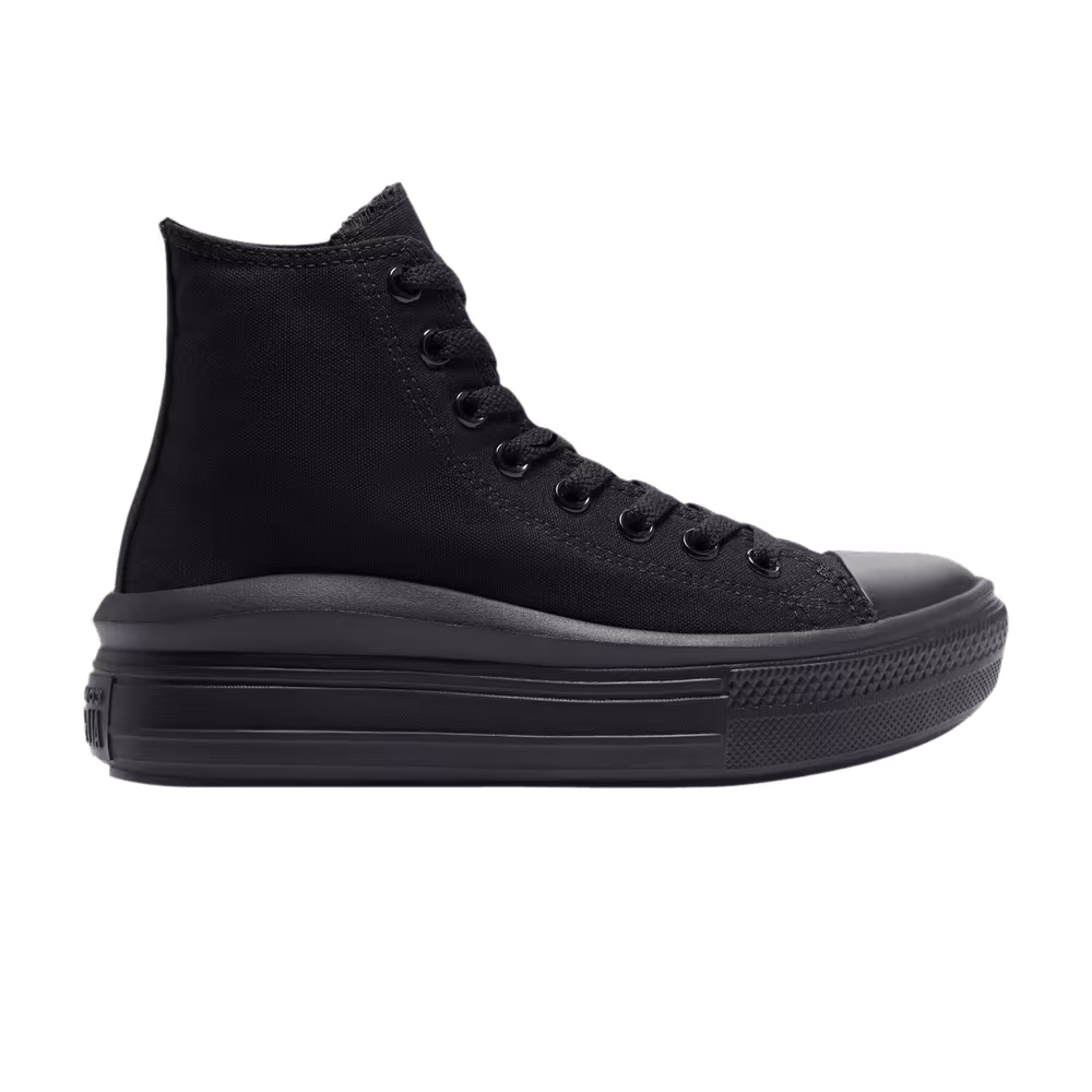 Converse Women's Chuck Taylor All Star Move Canvas High Monochrome - Almost Black