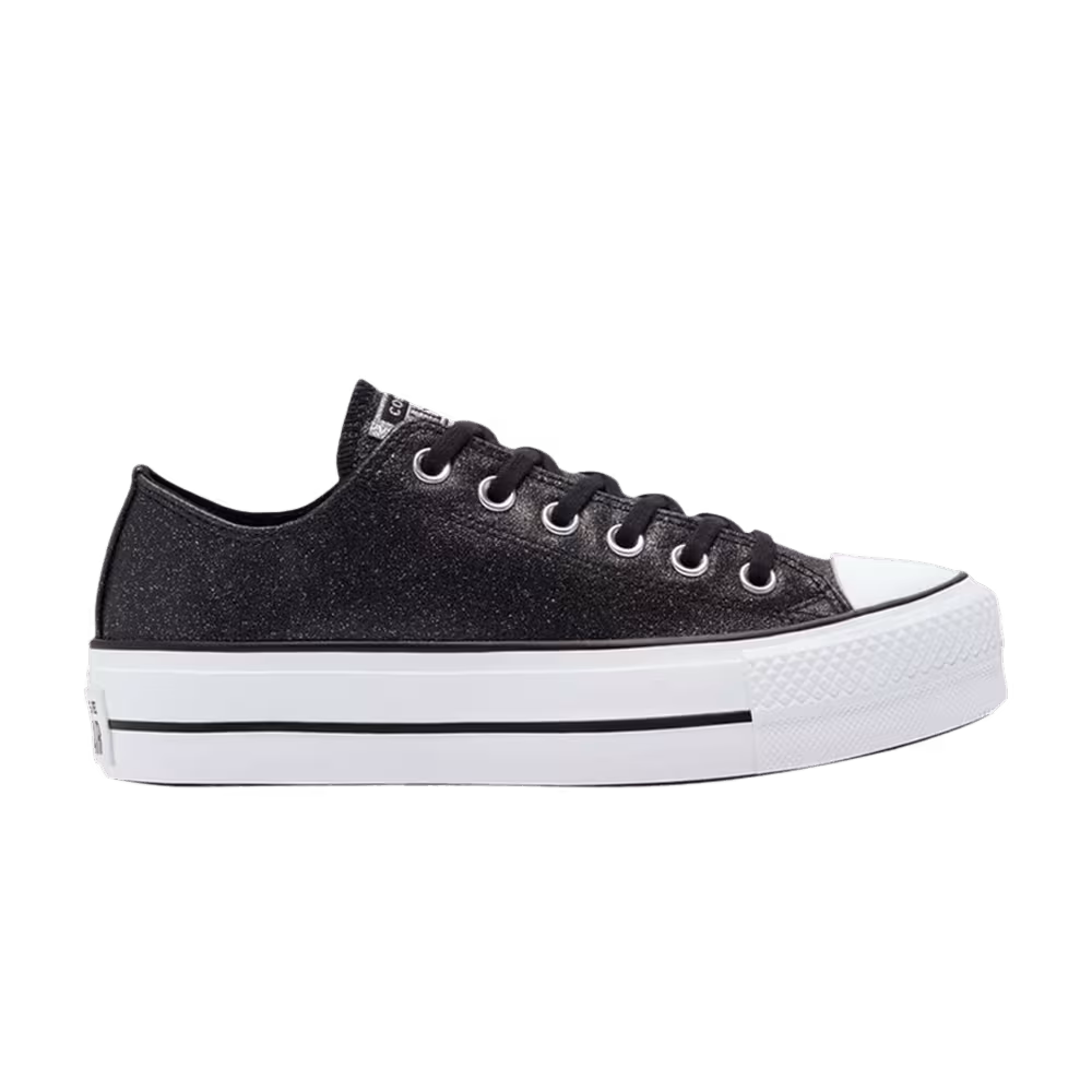 Converse Women's Chuck Taylor All Star Platform Low Black Glitter