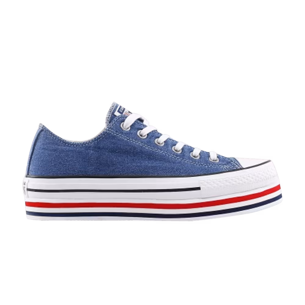 Converse Women's Chuck Taylor All Star Platform Layer Low Mason Blue