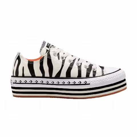 Converse Wmns Chuck Taylor All Star Platform Low 'Sunblocked - Zebra'