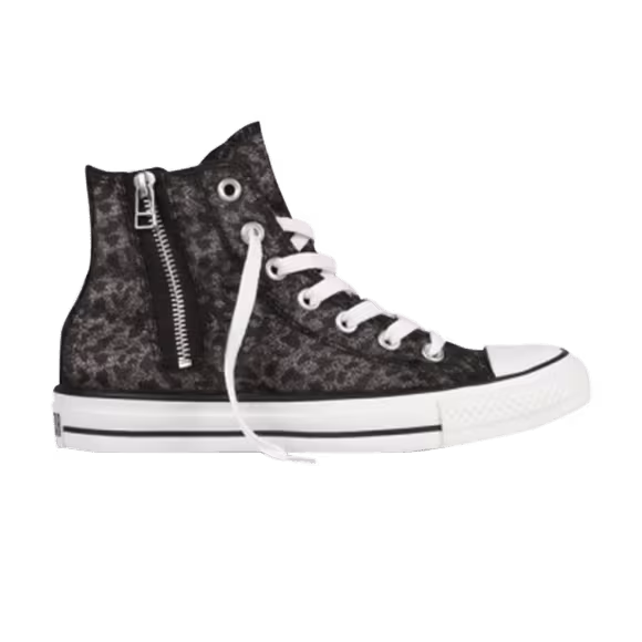 Converse Women's Chuck Taylor All Star Side Zip Hi Top Leopard