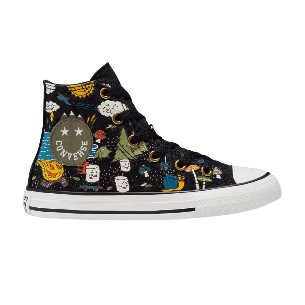 Converse Chuck Taylor All Star High GS Summer Camp - Black Amarillo