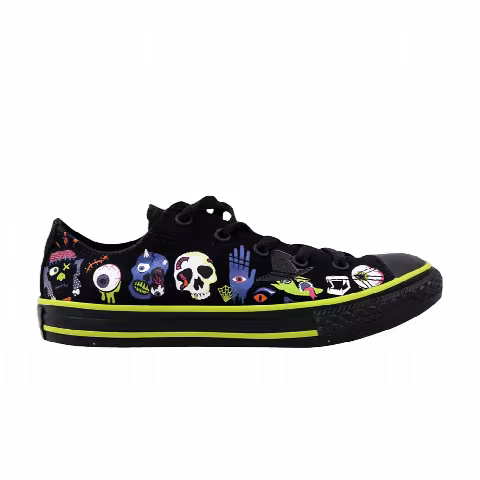 Converse Chuck Taylor All Star Ox PS 'Black Bold Lime'