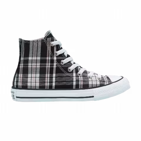 Converse Chuck Taylor All Star High GS 'Mix and Match - Black Pink Plaid'