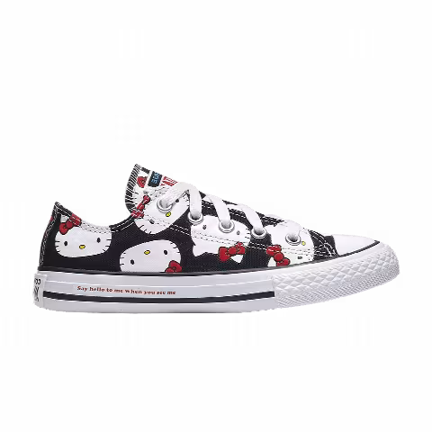 Converse Hello Kitty x Chuck Taylor All Star Canvas Ox GS 'Black'